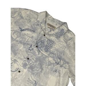 Tommy Bahama Short Sleeve Buttonup, 100% Silk,‎ Embroidered, 3XL, 892-Y